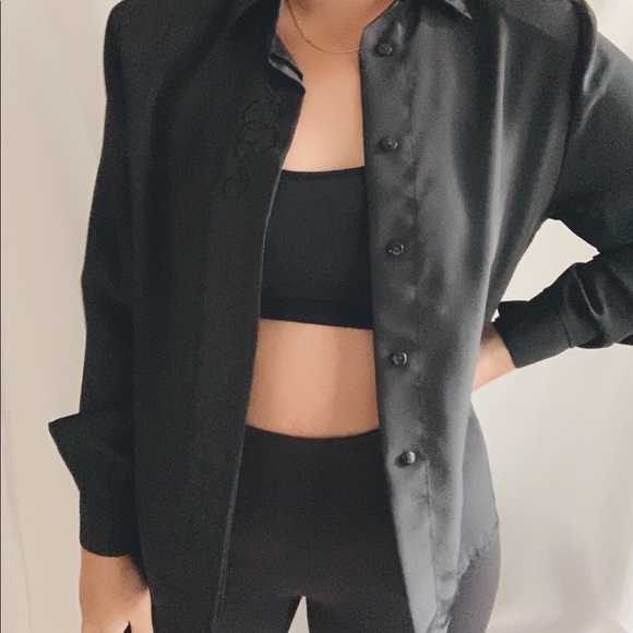 Vintage black blouse - Picture 2 of 3